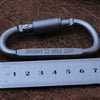 D Shape Lock Survival Hook Camp Carabiner